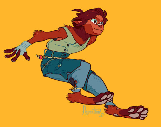 Fullbody of Nim (Character © me/Nabaatian)