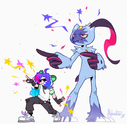 Pokemon fanart for a friend (Character @Lixanna)